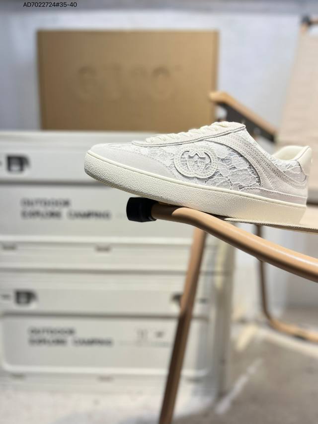广东原产# Gucci 轻奢单品 Gucci古驰休闲潮鞋系列 刺绣小蜜蜂 高奢古驰Gucci Screener Gg High-Top Sneaker休闲潮鞋系