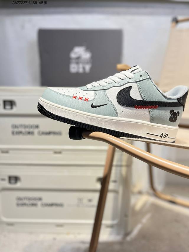 Nk Air Force 1'07 Low 空军一号低帮休闲板鞋 #定制皮料 原楦原纸板 纯正空军版型 高清洁度 内置全掌气垫Am1588 Aa7722711#