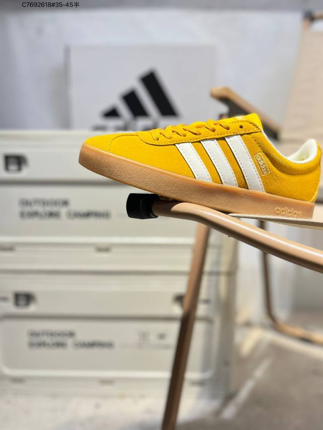Adidas Neo Vl Court 2.0 百搭单品绒面麂皮防滑耐磨轻便低帮板鞋货号:Jr8308 C7692618#35-45半