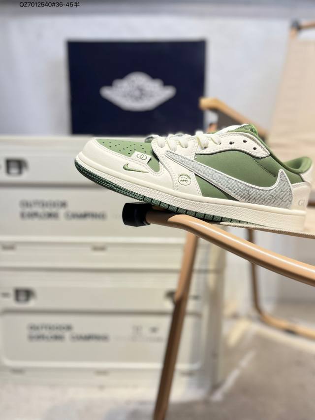 乔丹Air Jordan 1 Low Aj1低帮系列篮球鞋 官方同步配色 原装级产物 #拒绝公底 立体鞋型 细节完美 高清洁度Xs Qz7012540#36-4