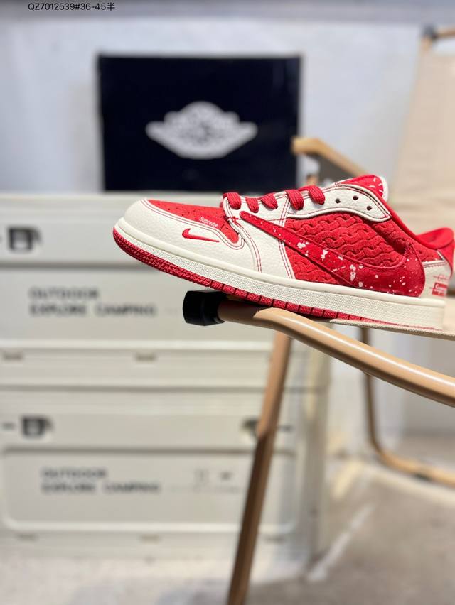 乔丹Air Jordan 1 Low Aj1低帮系列篮球鞋 官方同步配色 原装级产物 #拒绝公底 立体鞋型 细节完美 高清洁度Xs Qz7012539#36-4