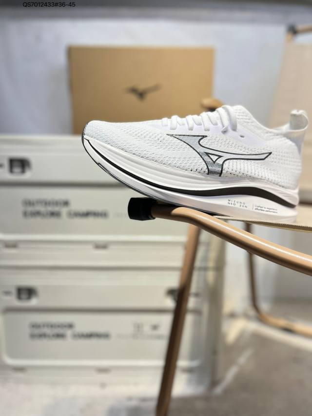 Mizuno Running Mizuno Neo Zen 美津浓透气春夏复古跑鞋 美津浓Wave机械缓震 可以说是机械缓震跑鞋科技的翘楚有着非凡的适应性，有着