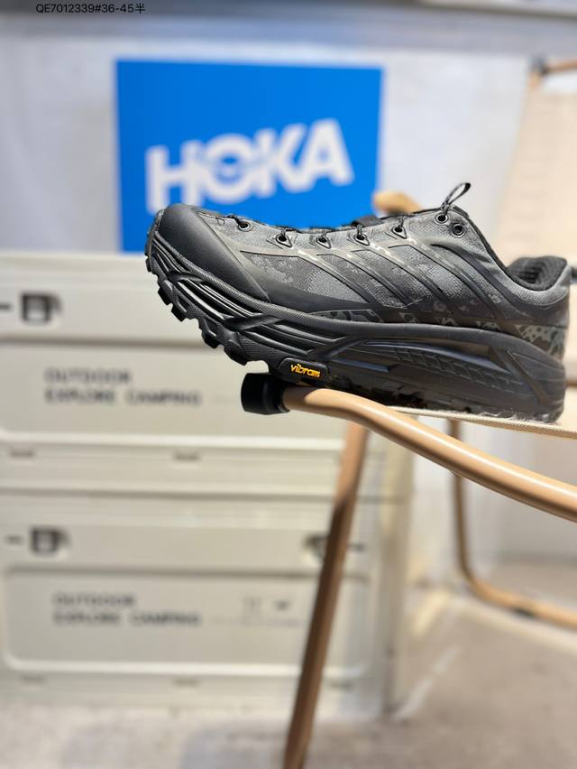 Satisfy X Hoka Running Mafate Trail 全新配色 网面透气 运动鞋此球鞋继承了Hoka的经典越野鞋型Mafate Speed4的