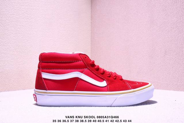 Vans范斯Knu Skool中国结红经典麂皮低帮面包板鞋Vn000Cs0Jv6尺码：35 36 36.5 37 38 38.5 39 40 40.5 41 4