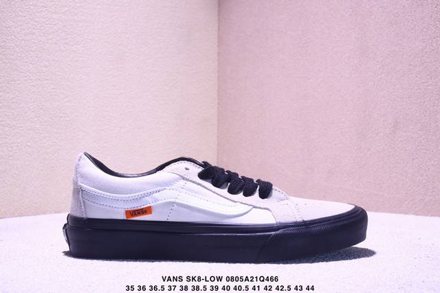 Vans 范斯 Sk8-Low 棕榈叶黑棕色枫叶 悠游 舒适百搭 低帮 帆布鞋 男女同款 白色休闲板鞋帆布鞋 Vn0A4Uuk2V4 工艺：硫化1:1 重量1: