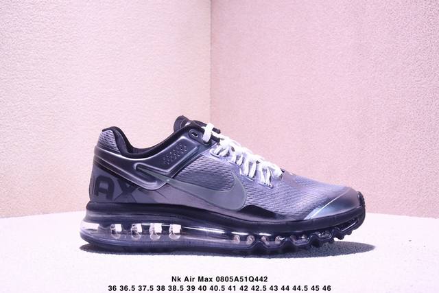 独家实拍Nk Air Max 2013 古透气网布气垫跑鞋 #搭配全掌式 Max Air 气垫，为步伐注入充沛活力。半透明中底和外底，为整体造型画龙点睛，打造舒