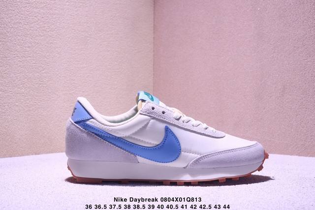 耐克Nike Daybreak Sp 破晓系列华夫复古休闲运动慢跑鞋升级原楦原纸版开发数据#正确原厂长绒翻毛皮材质#水洗做旧效果 货号 Ck235 12 尺码: