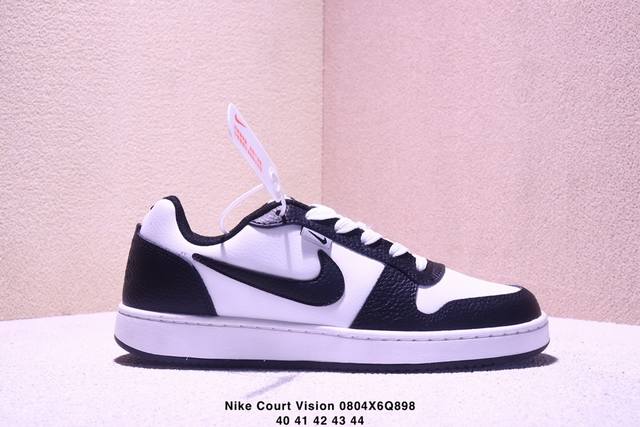 Nike Court Vision Low 休闲运动板鞋 纯原版本 低帮百搭透气休闲运动板鞋，经典耐用的设计，兼顾舒适脚感和出众风范，演绎匠心之作。结构性的支撑