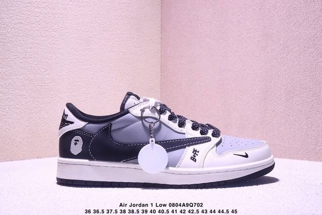 Travis Scott X Fragment Design X Jordan Air Jordan 1 Low Og Sp “Bape联名 茶褐” 多方联名合
