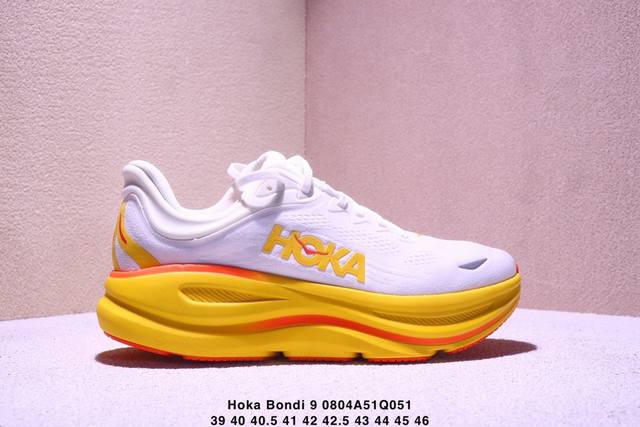 核心主推好价 平台专供 Hoka Bondi 9 帮带9 网面透气跑步鞋 1162011 全新外贸订单出货 中底布可区分版本 最大尺码46 多版本供应 注意区分