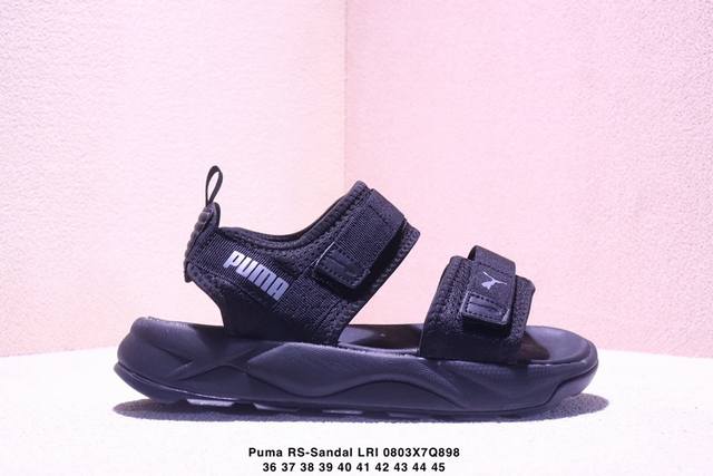 Puma 彪马 #采用尼龙织带条魔术贴调节设计#发泡轻量缓震Eva中底及耐磨防滑橡胶外底男女神宣美同款，夏日新品Puma 彪马 Rs-Sandal Lri 百搭