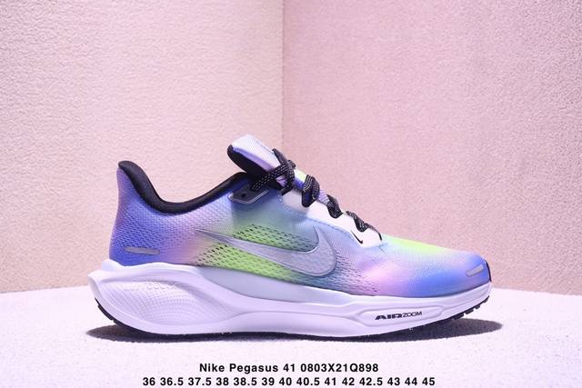 真标耐克Nike Air Zoom Pegasus 41 超级飞马涡轮增压马拉松休闲运动慢跑鞋 货号:Hj7816-400 尺码:36 36.5 37.5 38