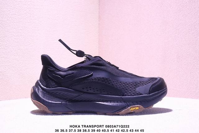 Hoka One One Project Transport 舒适 防滑耐磨 低帮 生活休闲鞋 男女同款 黑色 Xm0803Q222