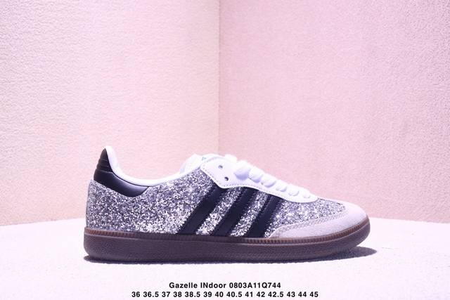 Ad Originals Gazelle Indoor End 三叶草休闲防滑耐磨低帮板鞋鞋头出色设计 塑就出众贴合感稳固的后跟贴合足部曲线设计软弹舒适 不易磨