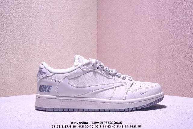 海外爆款限量发售！公司级 Travis Scott X Fragment Design X Jordan Air Jordan 1 Low Og Sp Nike