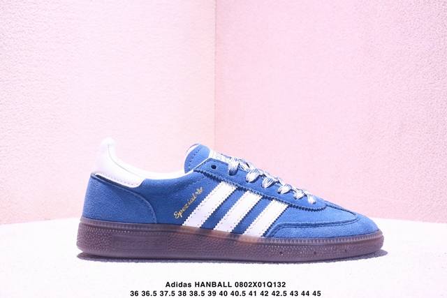 Adidas Hanball Spezial Sr复古单品 阿迪达斯经典款复古休闲板鞋 #原厂原档案开发出品 皮料切割干净无任何毛边 鞋型细节完美 超高清洁度