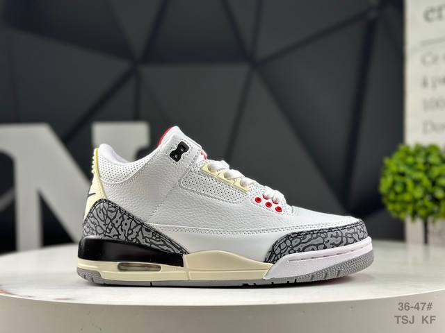 真标带半码 乔丹 Air Jordan 3 Retro 原装配色 性价比Aj3 同价区间无对手 #原装头层材料 用料绝不含糊 #正确荔枝纹路 客供原厂磨具 清洁
