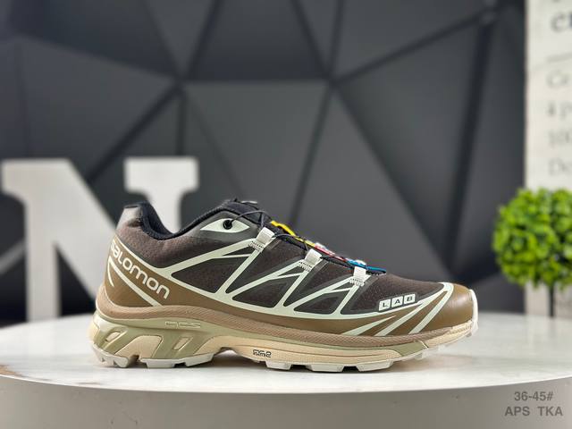 萨洛蒙 Salomon Xt-6 Expanse 萨洛蒙机能风户外越野跑鞋 实拍上架 鞋面采用Sensifit贴合技术 全方位贴合包裹脚型 鞋跟部鞋底牵引设计