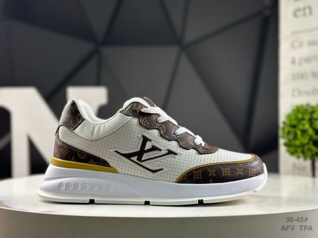 路易威登 Louis Vuitton Lv路易威登板鞋 乘风破浪的姐姐争先种草款,舒适透明底和百搭性霸屏整个时尚娱乐圈，正品1:1套楦复刻，细节调整完美主义！鞋