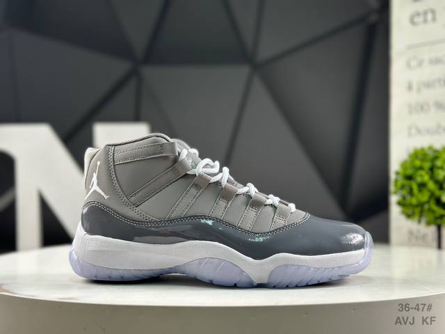 耐克 Air Jordan 11 Concord Aj11 乔11高帮漆皮篮球鞋 原楦原底开发，渠道客供头层皮，进口碳板 Solo气垫缓震中底 货号：Ct801