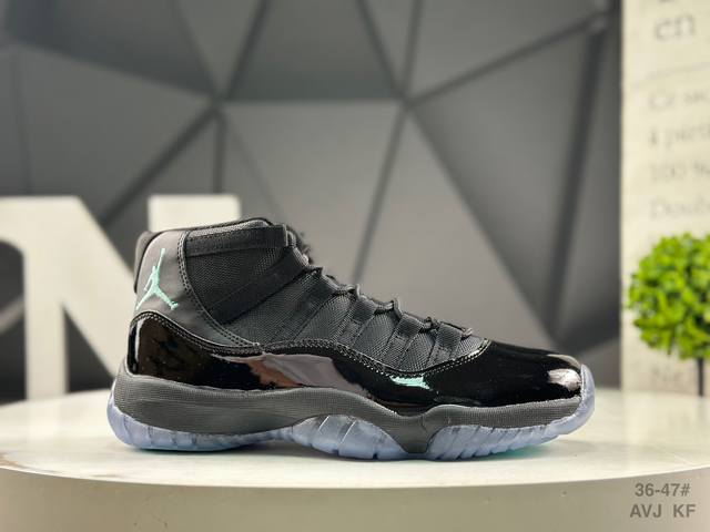 耐克 Air Jordan 11 Concord Aj11 乔11高帮漆皮篮球鞋 原楦原底开发，渠道客供头层皮，进口碳板 Solo气垫缓震中底 货号：13606