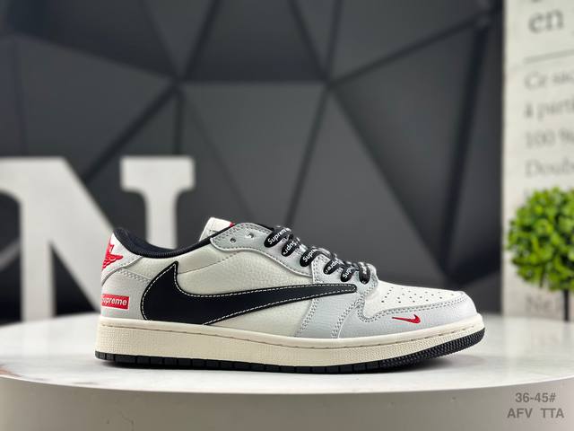 福利特价 耐克 Travis Scott X Fragment Design X Jordan Air Jordan 1 Low Og Sp 多方联名合作融合了