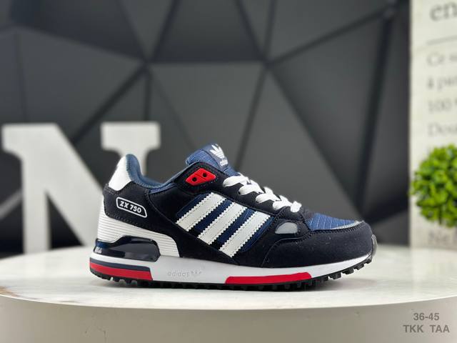 真标 阿迪达斯 Adidas Original Zx 750 网面透气休闲跑步鞋 货号：G20873 尺码：36-45 Tkk Taa