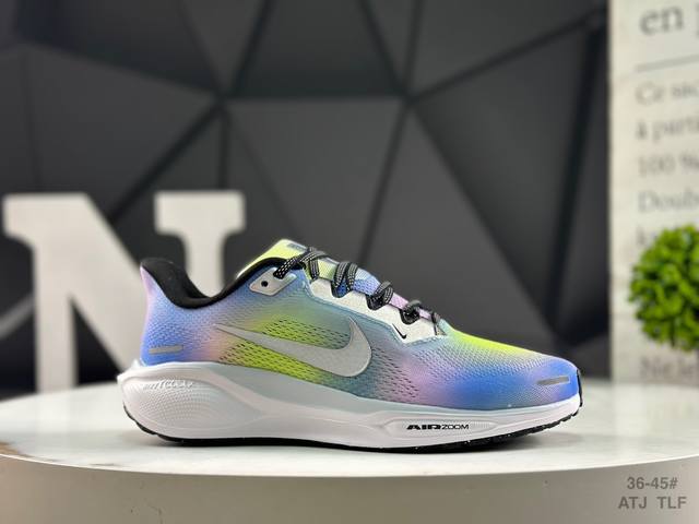 耐克 Nike Air Zoom Pegasus 41 舒适百搭防滑耐磨 低帮 休闲跑步鞋 采用全新双层超轻透气网眼布材质 内里嵌入定型海绵 中底搭载前Zoom