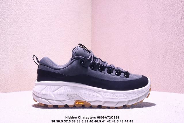 Hidden Characters X Hoka One One Hoka Tor Summit 2 Low White Black 托亚顶峰系列低帮厚底轻量坦