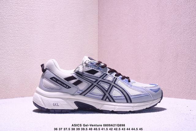 Asics 亚瑟士 Gel-Venture 6 系列城市休闲运动跑步鞋时尚复古男女鞋 老爹鞋 Gel- Venture6跑鞋是越野跑者的多功能选择。专为喜欢户外