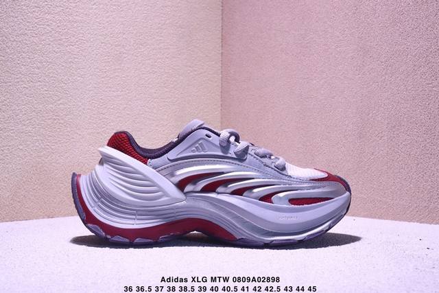 公司级Adidas Xlg Mtw系列 舒适防滑透气 低帮 阿迪达斯 休闲跑步鞋 鞋面是透气网面和皮革拼接 脚感轻盈 不闷汗 每次穿着跑步都感觉脚底在自由呼吸