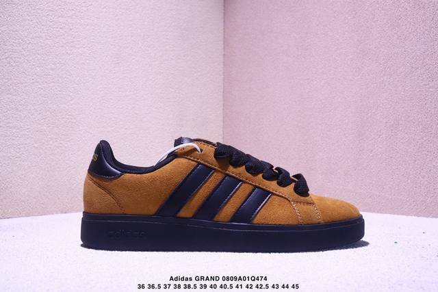 阿迪达斯 Adidas Grand Courtbeat Base 00S 休闲 耐磨 低帮 板鞋 货号:Kk 6 尺码:36 36.5 37 38 38.5 3