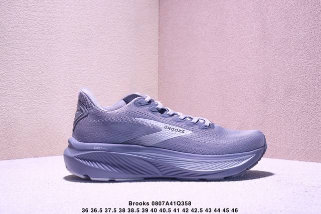 公司级Brooks 布鲁克斯 Adrenaline Gts 17 超弹轻盈跑步鞋 实拍首发 低帮透气缓震支撑休闲运动慢跑鞋 采用改进工程空气网眼组合热熔工艺 鞋