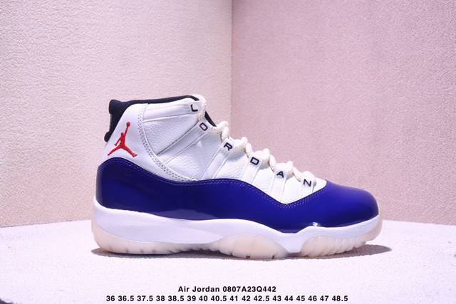 Air Jordan 11 Retro Rare Air Aj11 乔11皇家蓝 真标真碳 高帮篮球鞋 货号：Ih0296- 尺码：如图所示 Xm0808Q44