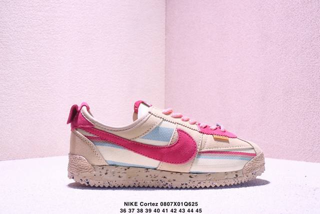 真标Union X Nk Cortez 低帮休闲跑鞋 全套原纸版原档案原楦头 打造完美灵魂版型 原装鞋垫 原厂百宏织唛舌标 原厂中底布 原档案数据后跟细节 针车