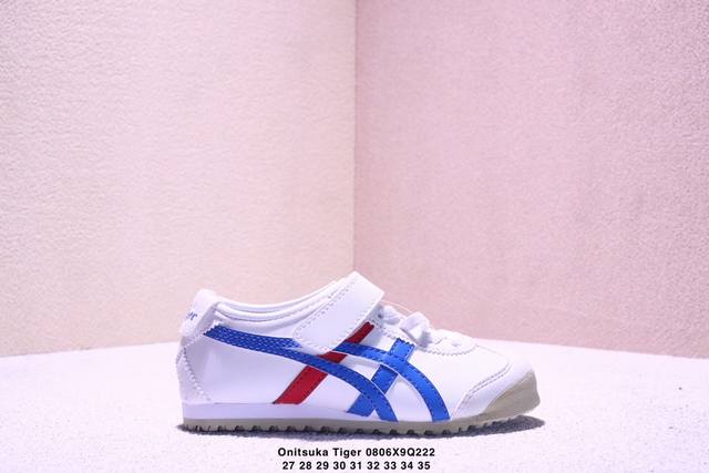 Onitsuka Tiger鬼塚虎 Mexico 66 低帮 运动休闲鞋 米黄色 中小童鞋 Xm0807Q222