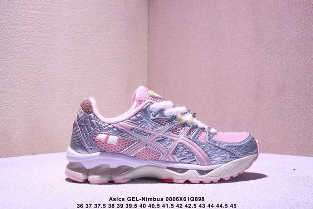 公司级Asics Gel-Nimbus 10.1 亚瑟士 复古先锋 潮流 拼接耐磨 低帮休闲跑步鞋 货号:1203A865-752 尺码:36 37 37.5