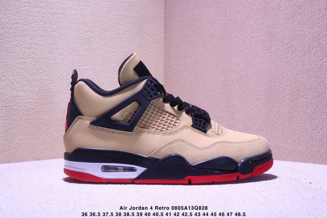 公司级Aj4 Air Jordan 4 Retro ” Infrared “ Aj4乔4 男子文化篮球鞋 大厂出品 主力合作工厂P 全新模具开发 纯正4代正确鞋