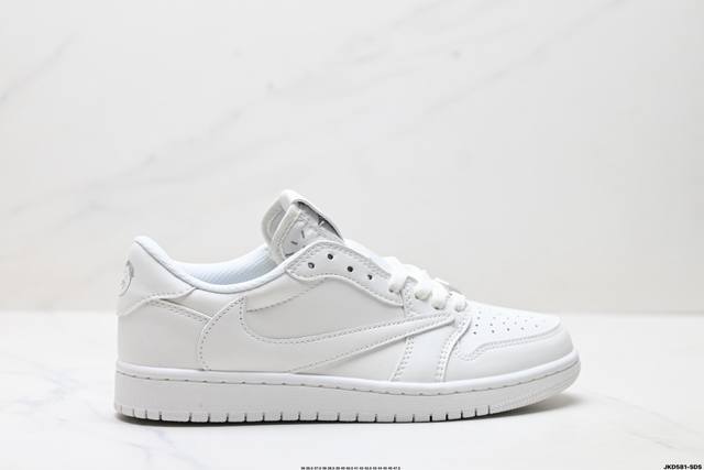 公司级Nike Air Jordan 1 X Travis Scott Aj1倒勾 乔一倒钩 耐克 低帮文化篮球鞋 货号:Td1228-111 尺码:35.5