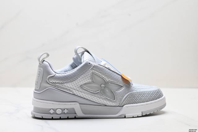 真标Louis Vuitton Trainer Sneaker Low 全新 Lv 路易威登 休闲运动文化百搭板鞋 尺码:40-45 Id:Jkd355-Sdg