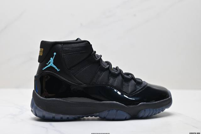公司级Nike Air Jordan 11 Retro Concord Aj11代 康扣 迈克尔 乔丹高帮运动文化篮球鞋 升级原楦原纸版数据开发版型 采用漆皮镀