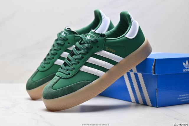 公司级Adidas Originals Samba Xlg 桑巴舞系列 阿迪达斯 三叶草 绅士德训足球风百搭低帮休闲运动板鞋 货号:Id1104 尺码:36 3