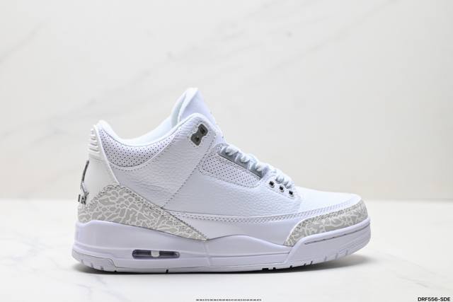 真标Air Jordan 3 Retro 迈克尔 乔丹Aj3代中帮复古休闲运动文化篮球鞋 货号:136064-103 尺码:36 36.5 37.5 38 38