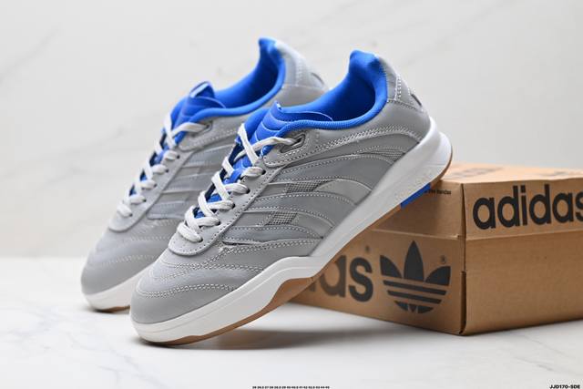 真标Adidas Originals Predator Mundial 皮革 阿迪达斯 经典融合 大胆创新 防滑耐磨 低帮 生活休闲鞋 货号:Ie5676 尺码