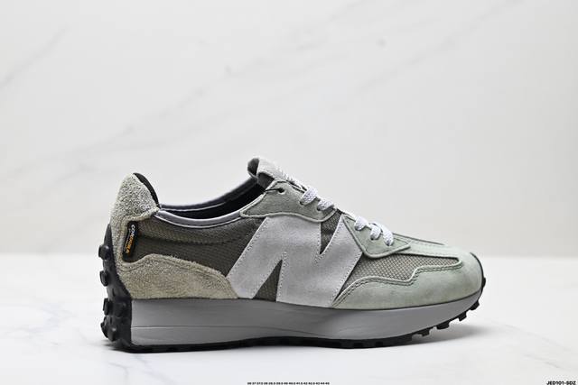 公司级New Balance Ms327 复古休闲运动慢跑鞋 以更纯粹的复古风格设计打造的全新造型 侧身还以解构设计 将 N 字标志以做旧压花样式呈现 官方货号