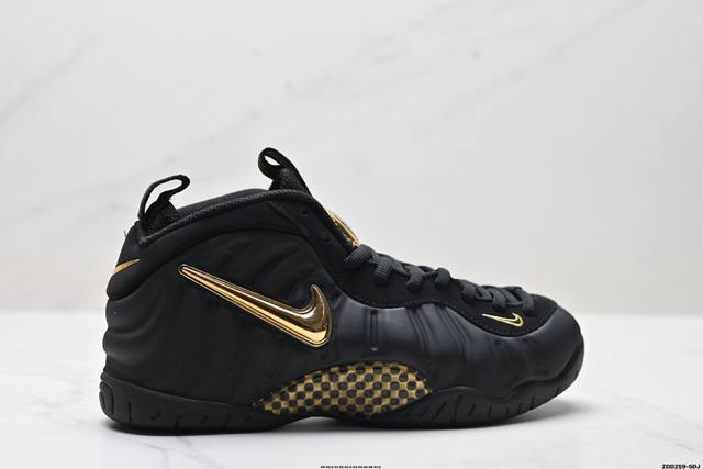 公司级Nike Air Foamposite One喷泡 中帮 复古篮球鞋 纯胶透明橡胶大底超强止滑 原楦纸板开发 鞋身流线型 原厂高强度抗扭定型后跟 内置高强