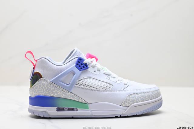 真标Nike Air Jordan Spizike Low舒适百搭 防滑耐磨 低帮 复古篮球鞋 货号:Hf5758-151 尺码:36 36.5 37.5 38