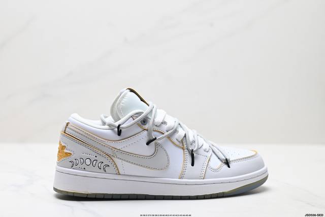 公司级Air Jordan 1 Low 解构抽绳低帮 Aj1乔1低帮休闲板鞋 同步官方配色 市场唯一独家头层皮打造 原鞋原档案开发 原厂皮料 原档冲孔鞋头 正确