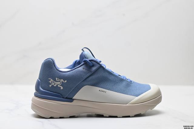 公司级Arcteryx始祖鸟 Norvan Kopec Gtx 覆盖防水 低帮户外登山徒步鞋 特有的独立衬垫 穿着更合脚 带有Gore-Tex防水内衬 提供透气