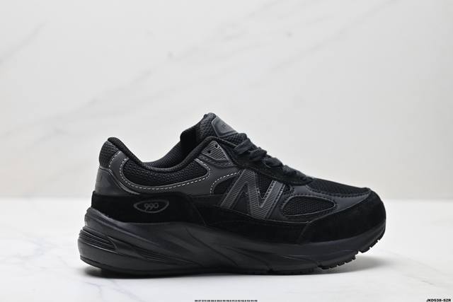 公司级New Balance Nb 990系列 新百伦 复古网面 织物猪皮 低帮 休闲跑步鞋 货号:U990Bb6 尺码:36 37 37.5 38 38.5